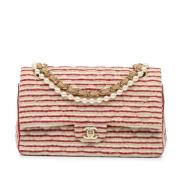 Chanel Vintage Pre-owned Stickat chanel-vskor Red, Dam