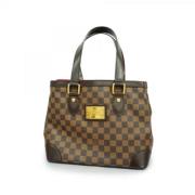 Louis Vuitton Vintage Pre-owned Tyg axelremsvskor Brown, Dam