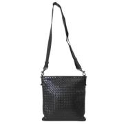 Bottega Veneta Vintage Pre-owned Laeder crossbodyvskor Black, Herr