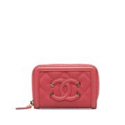 Chanel Vintage Pre-owned Laeder hem-och-kontorstillbehr Pink, Dam