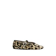 Le Monde Beryl Leopard Stella Ballerinaskor Multicolor, Dam