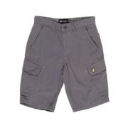 Lyle & Scott Grå Bomull Bermuda Shorts Gray, Herr