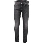 Tommy Hilfiger Svarta bomullsjeans & byxor Black, Herr