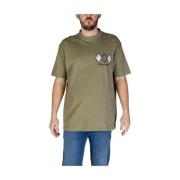 Lyle & Scott Grön Bomull T-shirt Höst/Vinter Kollektion Green, Herr