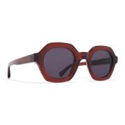 Mykita Teshi Solglasögon i Pine Honey Red, Unisex