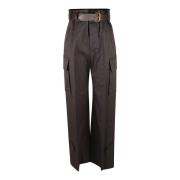 Saint Laurent Eleganta Byxor med Pantalon Detalj Gray, Dam