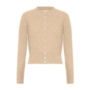 Maison Margiela Beige Cardigan med knappstängning Beige, Dam