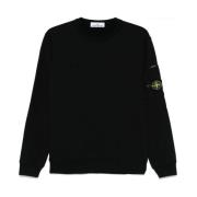 Stone Island Svart Tröja Stiligt Herrkläder Black, Herr