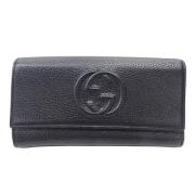 Gucci Vintage Pre-owned Laeder plnbcker Black, Dam