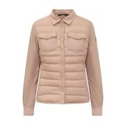 Moncler Stilig Pufferjacka Pink, Dam