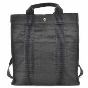 Hermès Vintage Pre-owned Canvas ryggsckar Black, Dam