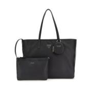 Guess Power Play Tote Bag Black, Dam