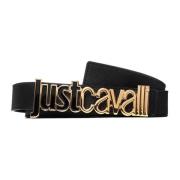 Just Cavalli Svarta Bälten - Stilfull Kollektion Black, Herr