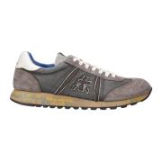 Premiata Stiliga Lädersneakers Gray, Herr