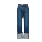 Roy Roger's Denim Jeans med Avslappnad Passform Blue, Dam