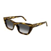 Saint Laurent Elegant hawaiiansk palm solglasögon Multicolor, Dam