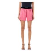 Tom Ford Lyxiga Rosa Silke Boxershorts Pink, Dam