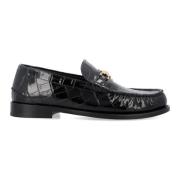 Versace Svart Krokodil Loafers Aw24 Black, Herr