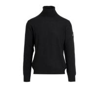 Roy Roger's Svart Ull Cashmere Tröja Black, Herr