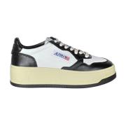 Autry Platform Sneakers Black, Dam