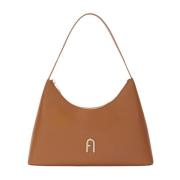 Furla Diamante Axelväska S Brown, Dam