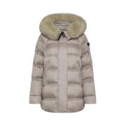 Peuterey Pälsjacka Takan MQS 03 Beige, Dam