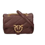 Pinko Multifärgad Mini Love Bag Puff Brown, Dam