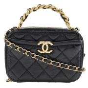 Chanel Vintage Pre-owned Laeder handvskor Black, Dam