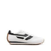 Tom Ford Vita Sneakers med Front Lace Stängning White, Herr