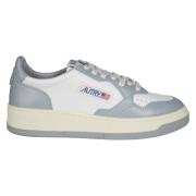 Autry Låga Läder Sneakers Blue, Dam