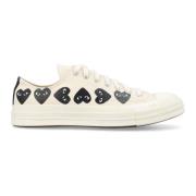 Comme des Garçons Play Vita Multi Heart Low Top Sneakers Beige, Herr