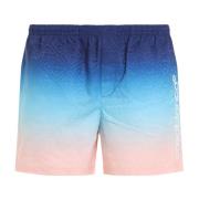 Casablanca Blå Bermuda Shorts Modern Passform Multicolor, Herr