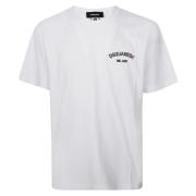 Dsquared2 Klassisk Regular Fit Tee White, Herr