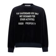 Golden Goose Resa Unisex Crew Neck Sweatshirt Black, Herr