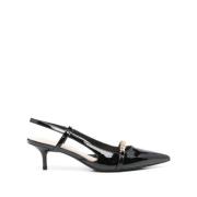 Pinko Svarta Ballerinaskor Elegant Stil Black, Dam