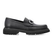 Salvatore Ferragamo Svart Cocoon Loafer Slip-On Skor Black, Herr