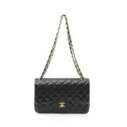 Chanel Vintage Pre-owned Laeder axelremsvskor Black, Dam