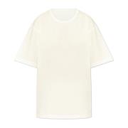 Y-3 T-shirt med tryck White, Dam