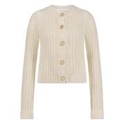 FABIENNE CHAPOT Sun Cardigan Beige, Dam