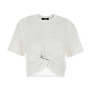 Versace Klassisk Vit Bomull T-shirt White, Dam