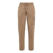 Boggi Milano Lättvikts Scuba Bomullsblandningsbyxor Beige, Herr