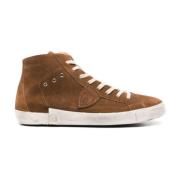 Philippe Model Bruna Höga Sneakers med Shearling Brown, Herr