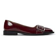 Pavement Bordeaux Patent Ballerinaskor Red, Dam