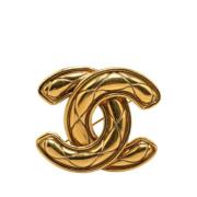 Chanel Vintage Pre-owned Guld chanel-smycken Yellow, Dam