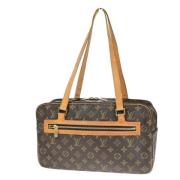 Louis Vuitton Vintage Pre-owned Canvas axelremsvskor Brown, Dam