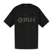 Versace Jeans Couture T-shirt med broderad logotyp Black, Herr