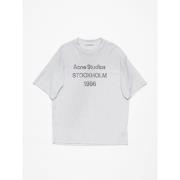 Acne Studios Ljusgrå Melange T-shirt Gray, Herr