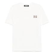 Barrow Bomull Crew Neck T-shirt Print White, Herr