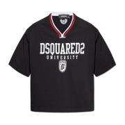 Dsquared2 V-ringad T-shirt Black, Herr