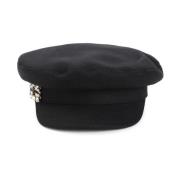 Roger Vivier Svart Ullblandning Stilig Hatt Black, Dam